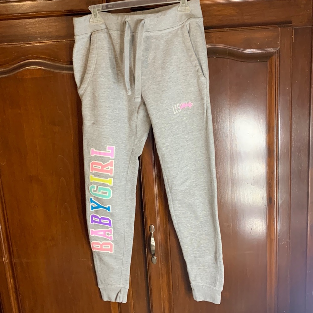 LESDOMAKEUP grey sweatpants size S